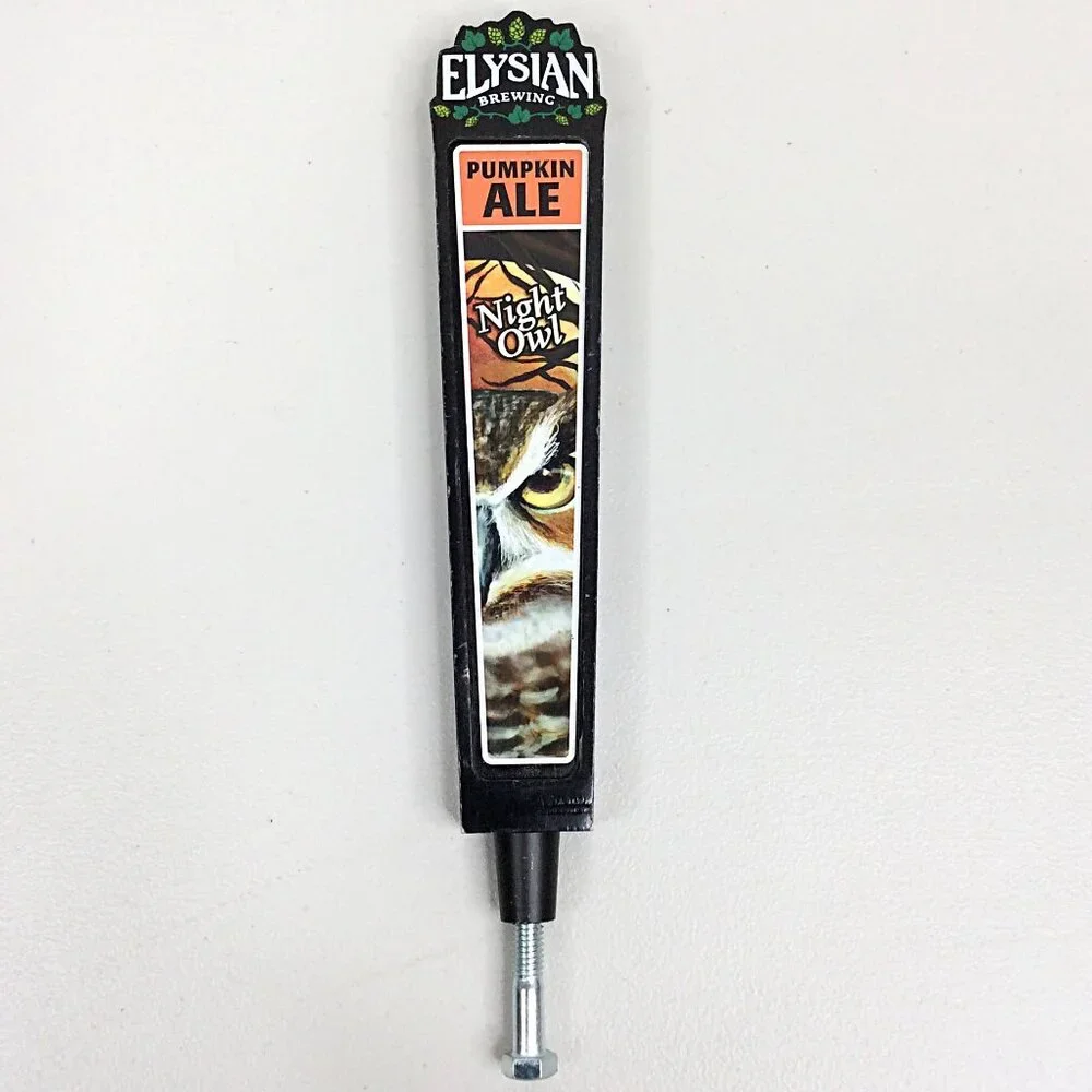 Elysian Brewing Beer Tap Handle Night Owl‎ Pumpkin Ale The Immortal IPA 11